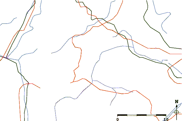 Roads and rivers around Sorgschrofen