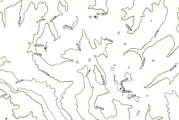 Mountain peaks around Sosto