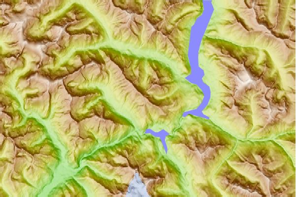 Surf breaks located close to Sourdough Mountain