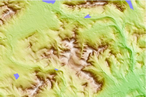 Surf breaks located close to South Crocker Mountain