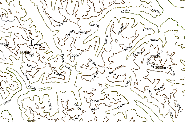 Mountain peaks around South Early Winters Spire