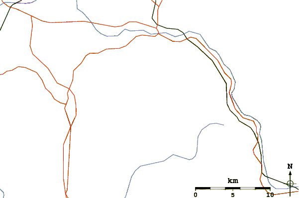 Roads and rivers around South Twin Mountain (New Hampshire)