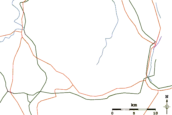 Roads and rivers around South Weeks