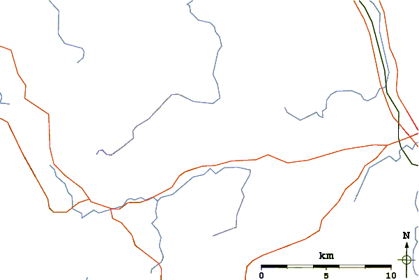 Roads and rivers around Souther Fell