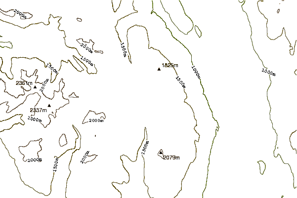 Mountain peaks around Spanish Mump