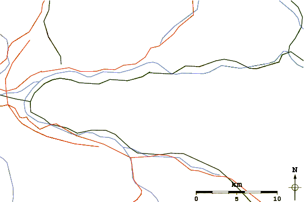 Roads and rivers around Sparafeld