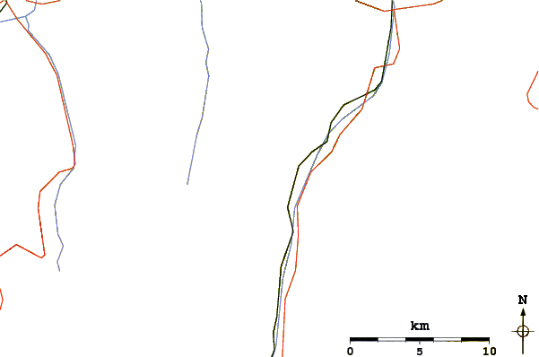 Roads and rivers around Sparruhorn