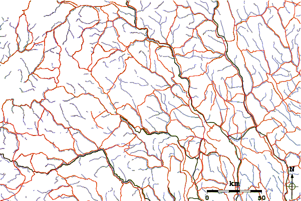 Roads and rivers around Spåtind