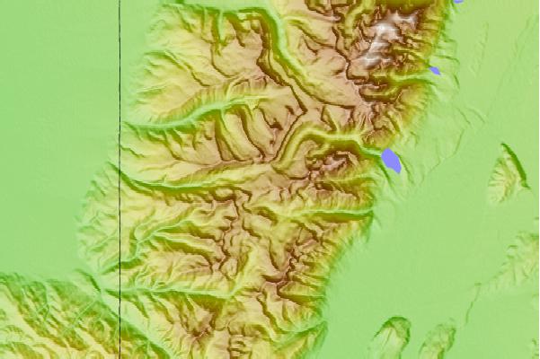 Surf breaks located close to Spearhead Peak