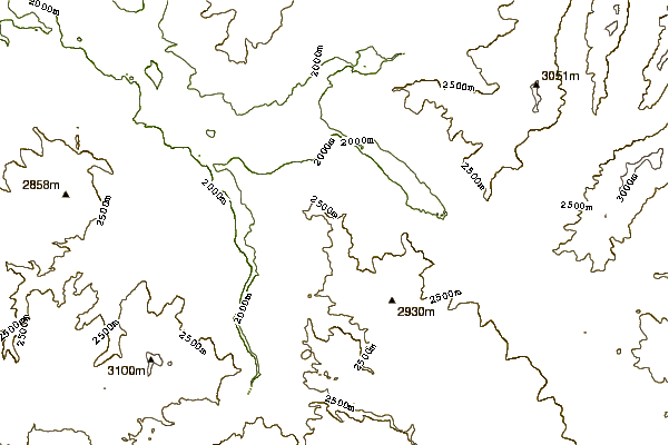 Mountain peaks around Specimen Ridge