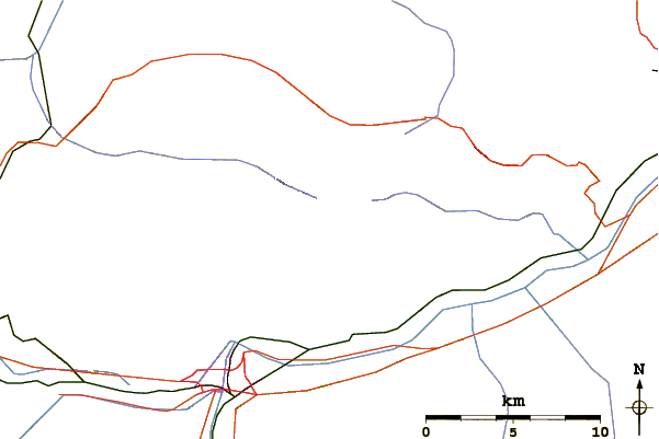 Roads and rivers around Speckkarspitze