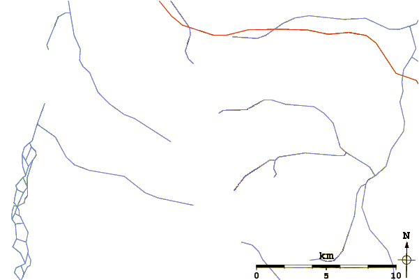 Roads and rivers around Spectrum Range