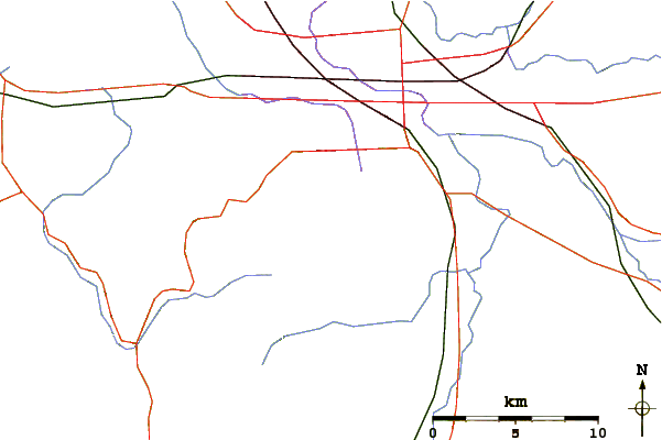 Roads and rivers around Spencer Butte