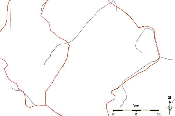 Roads and rivers around Spiegelkogel