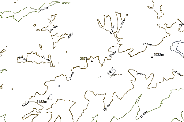 Mountain peaks around Spitzhorn