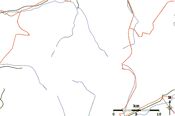 Roads and rivers around Spitzhorn