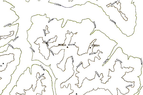 Mountain peaks around Spitzmeilen