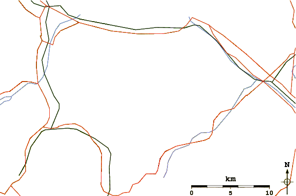 Roads and rivers around Spitzmeilen