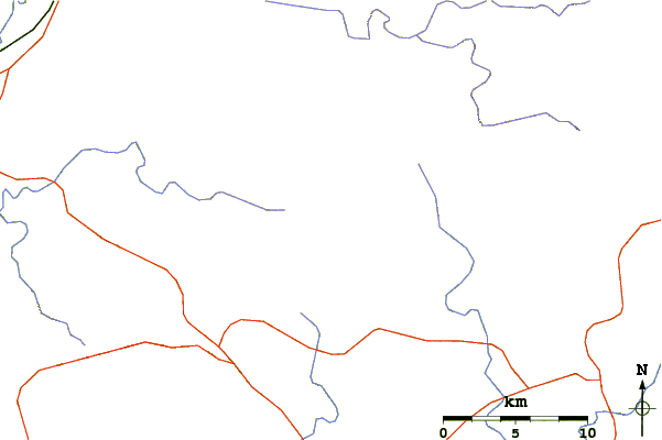 Roads and rivers around Springer Mountain