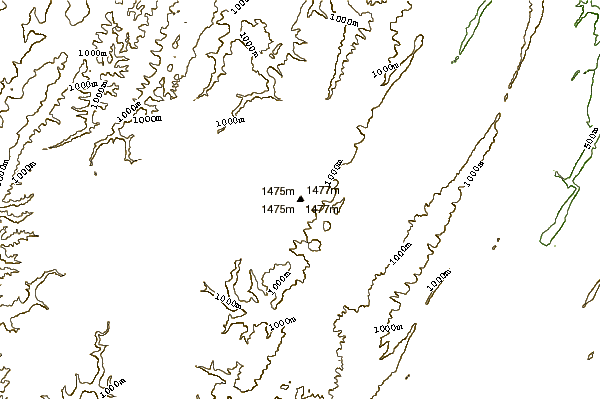 Mountain peaks around Spruce Knob