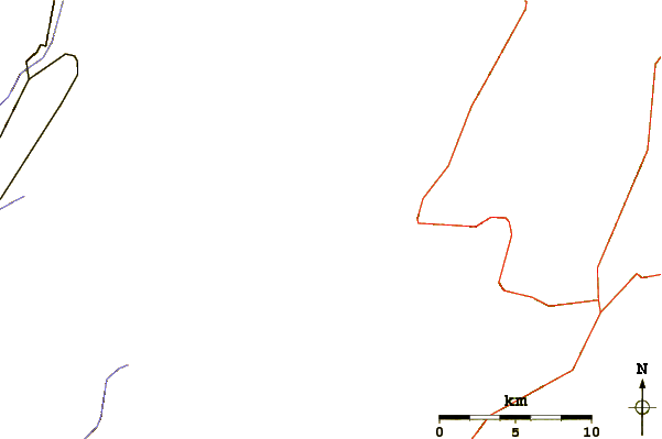 Roads and rivers around Spruce Knob