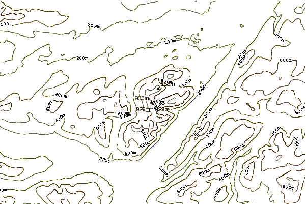 Mountain peaks around Sròn a' Choire Ghairbh