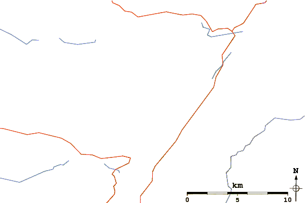 Roads and rivers around Sròn a' Choire Ghairbh