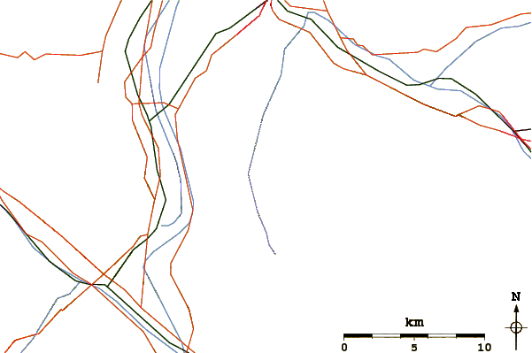 Roads and rivers around Stachlerkopf