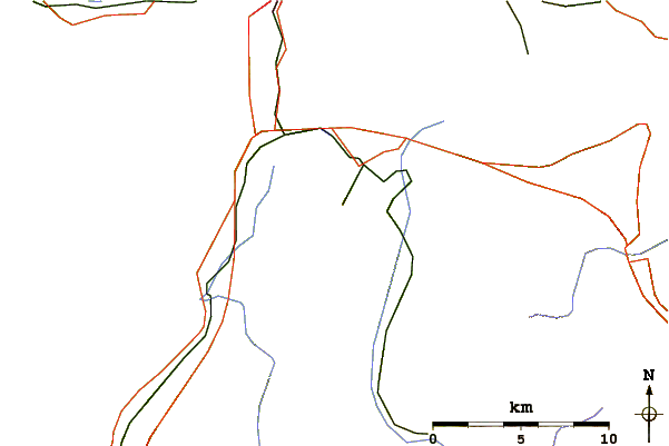 Roads and rivers around Stanserhorn