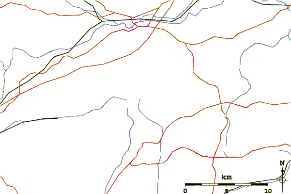 Roads and rivers around Staple Hill (Somerset)