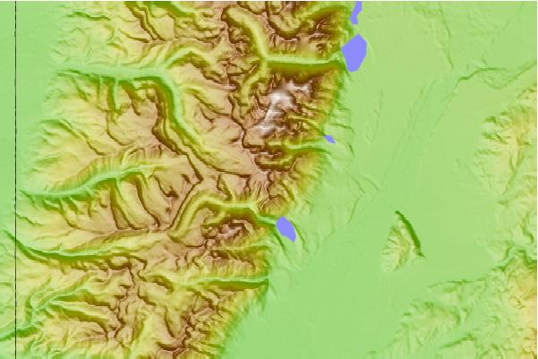 Surf breaks located close to Static Peak