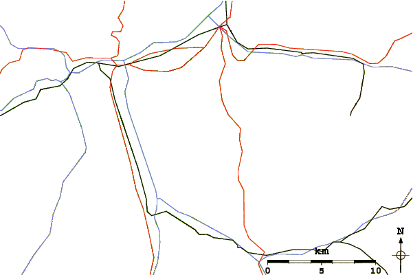 Roads and rivers around Stätzer Horn