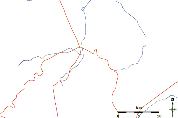 Roads and rivers around Steamboat Springs