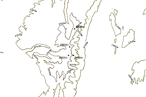 Mountain peaks around Steens Mountain