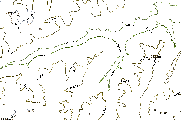 Mountain peaks around Stein (Obersaxen)