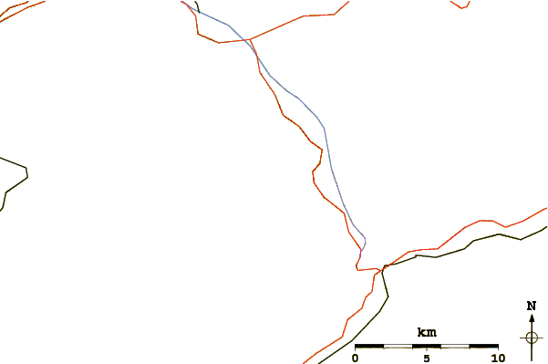 Roads and rivers around Steinlauihorn