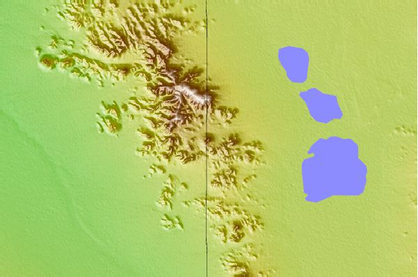 Surf breaks located close to Steins Peak