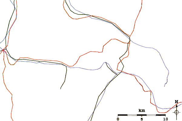 Roads and rivers around Stelli