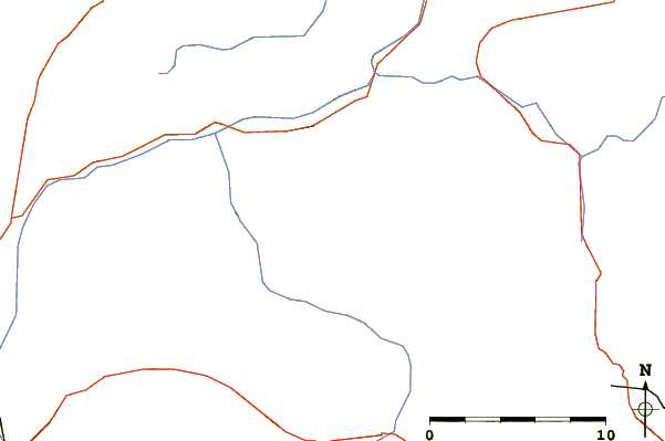 Roads and rivers around Stierjoch