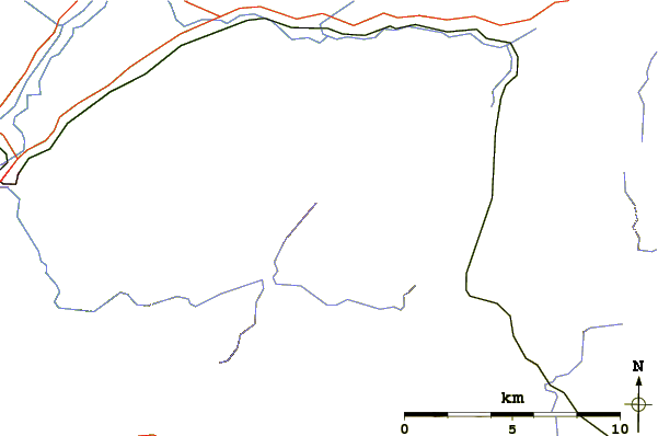 Roads and rivers around Stob Bàn (Grey Corries)