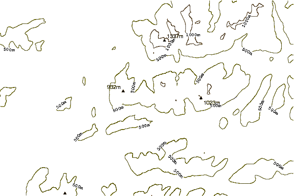 Mountain peaks around Stob Bàn (Mamores)