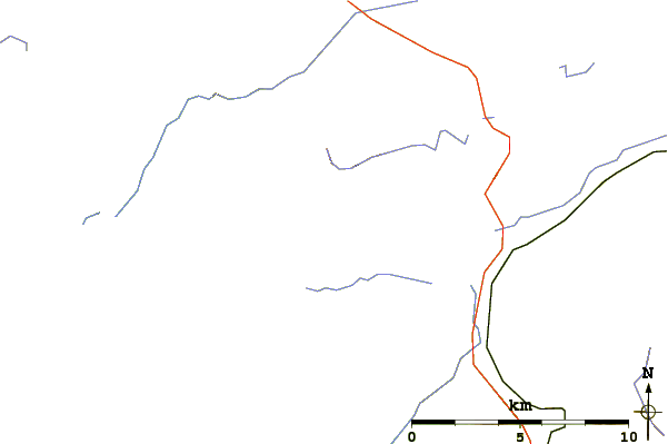 Roads and rivers around Stob Ghabhar