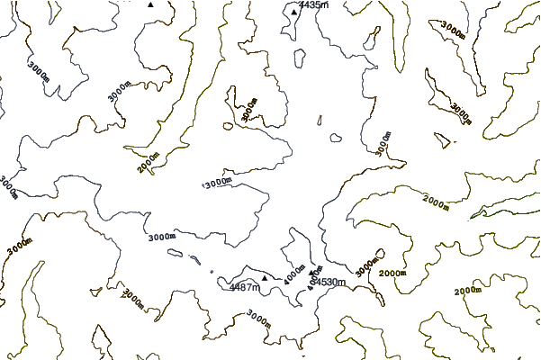 Mountain peaks around Stockhorn (Zermatt)