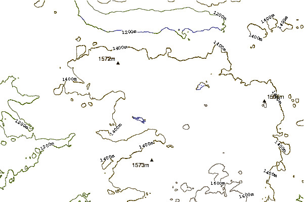 Mountain peaks around Stockton Hill