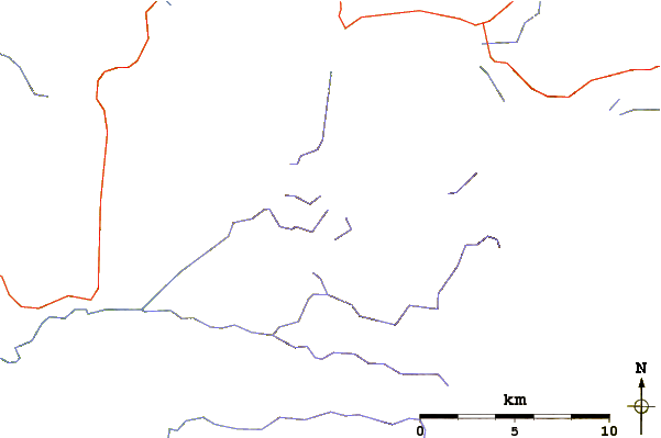 Roads and rivers around Stockton Hill