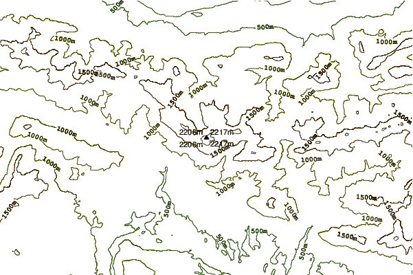 Mountain peaks around Stol (mountain)