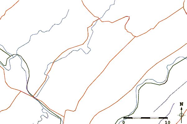 Roads and rivers around Stone Mountain (Pennsylvania)