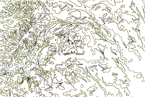 Mountain peaks around Store Knutsholstinden