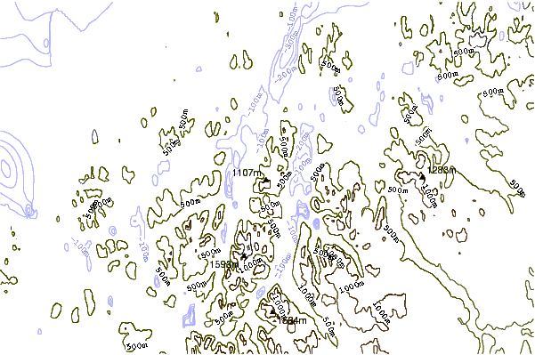 Mountain peaks around Store Lenangstind