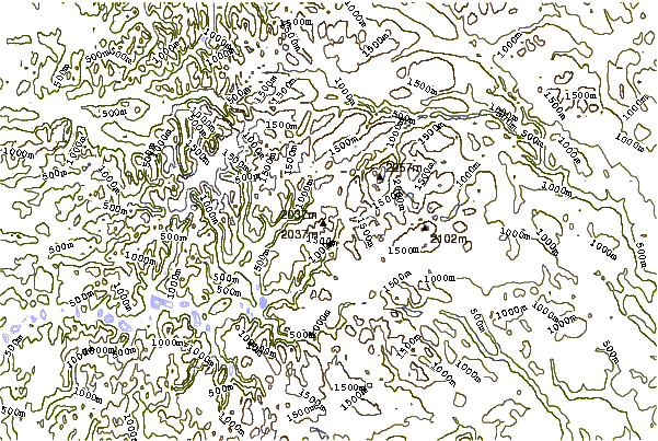 Mountain peaks around Store Styggedalstinden